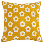 Housse de coussin en velours brodé 45x45cm