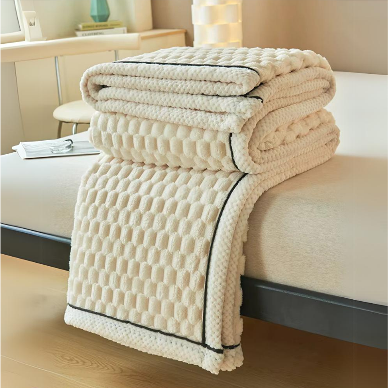 Couverture automne et hiver en velours moelleux