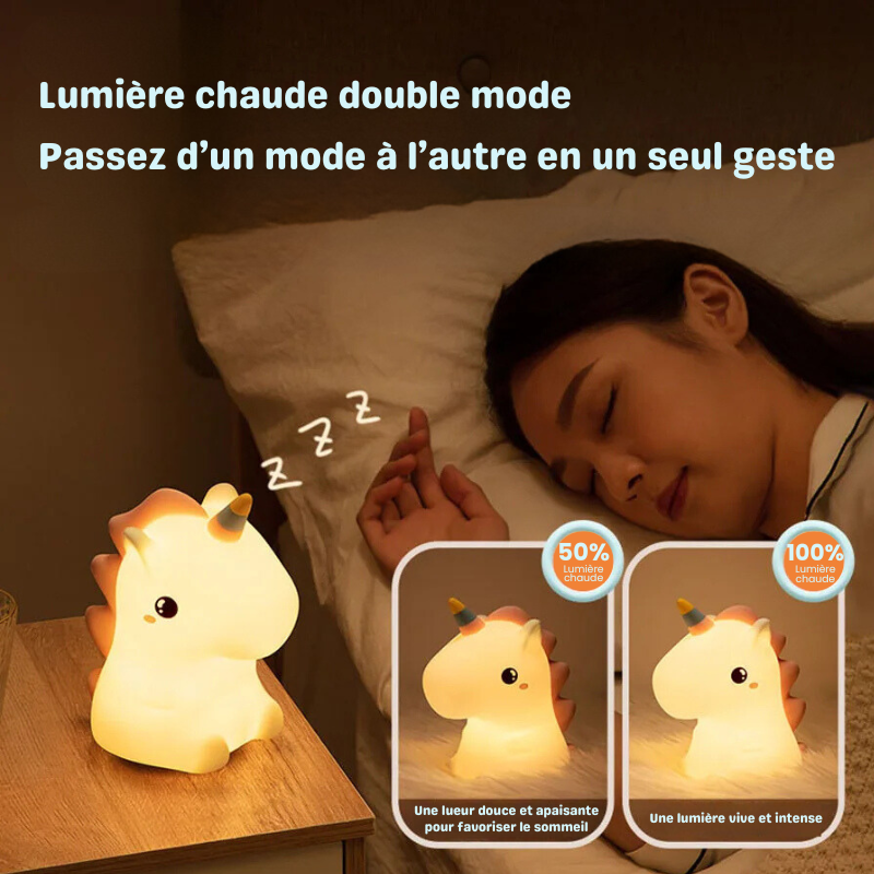 Veilleuse bébé et enfant licorne