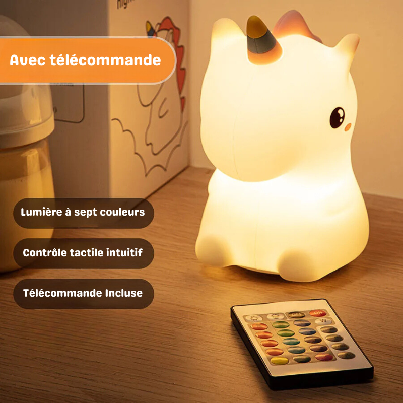 Veilleuse bébé et enfant licorne