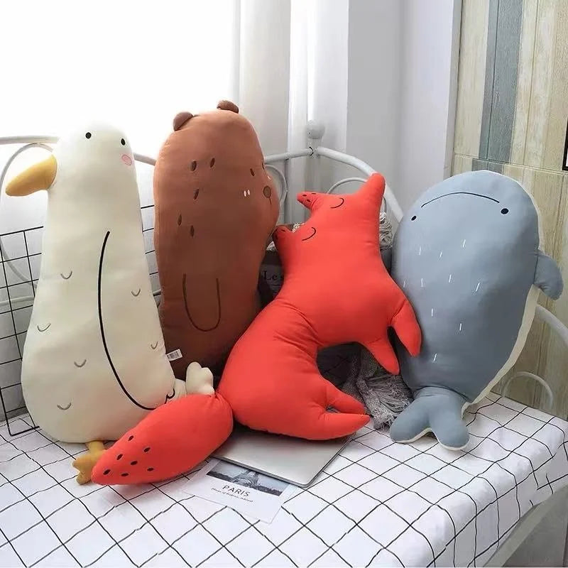 Coussins décoratifs Oiseaux, Ours, Renard, Baleine - Pour chambre d'enfant