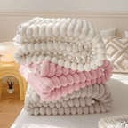 Couverture "Toscane" en Fausse Fourrure de Lapin – Rose Tendre Couverture chambre, Couvertures, Couvertures adulte, Couvertures enfant, linge de lit