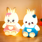 Veilleuse bébé et enfant lapin LED multicolore
