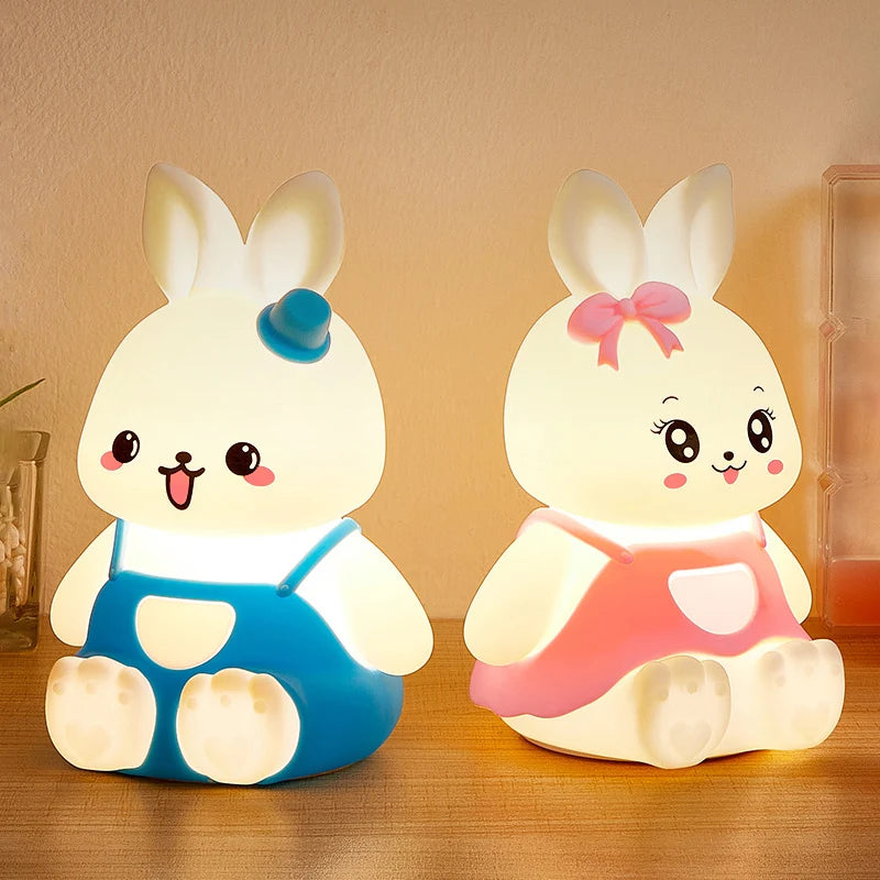 Veilleuse bébé et enfant lapin LED multicolore