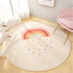 Tapis rond doux Arc-en-ciel Pastel Tapis Tapis chambre, Tapis enfant