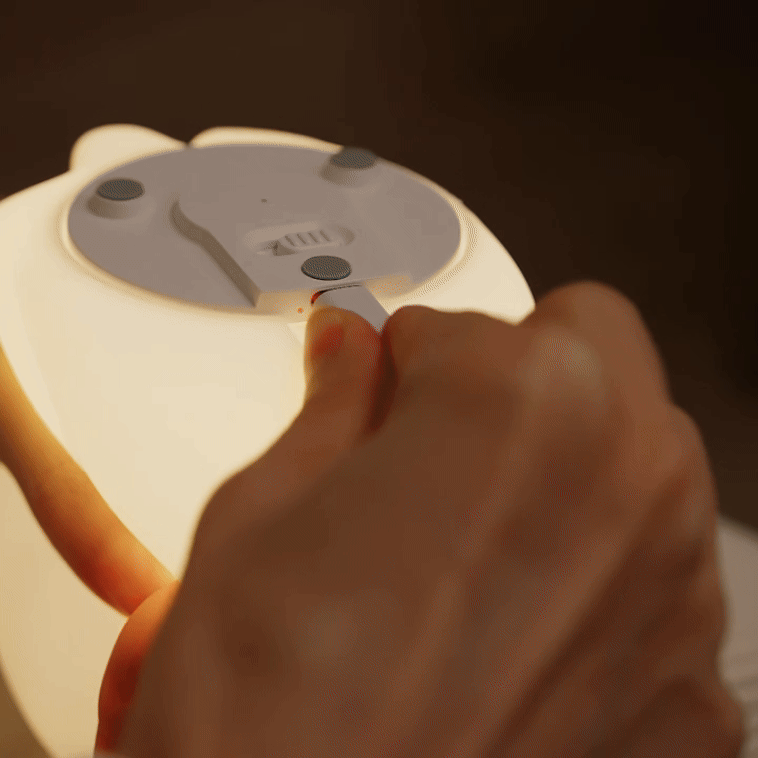 Veilleuse bébé et enfant licorne en silicone